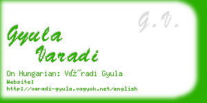 gyula varadi business card